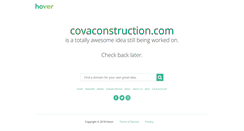Desktop Screenshot of covaconstruction.com